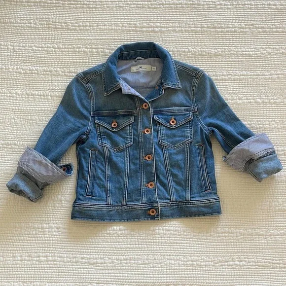 Vineyard Vines Blue Jean Jacket - Picture 1 of 15